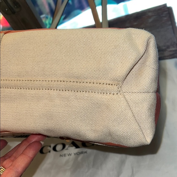 Coach Pierre Le Tan Beach Canvas Tote - Picture 6 of 9